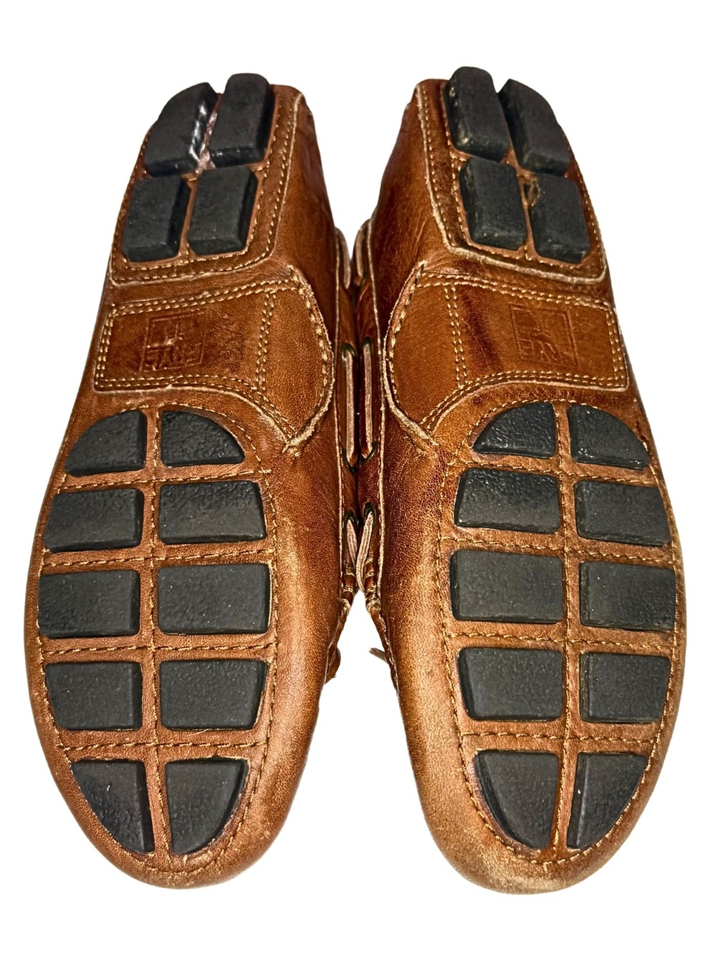 Frye Leather Reagan Campus Driver Moccasin Loafers Brown Women’s Size 7 - Picture 10 of 11